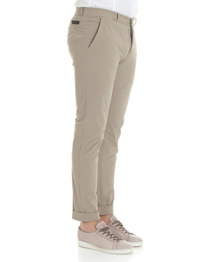 Shop Rrd - Roberto Ricci Design Fabric Stretch Trousers In Beige