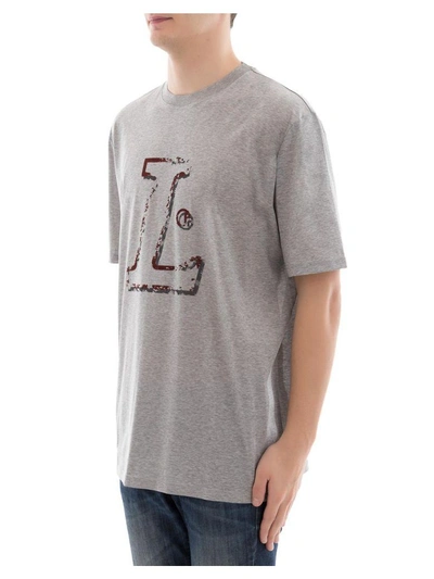 Shop Lanvin Grey Cotton T-shirt