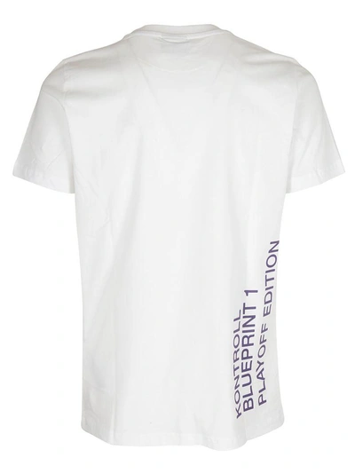 Shop Kappa Kontroll Logo Print T-shirt In Bianco