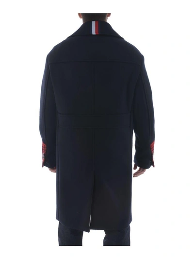 Shop Tommy Hilfiger Canvass Field Coat In Blu Scuro