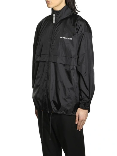 Shop Andrea Crews Brigate Rainjacket Youth Birgadeblack In Nero