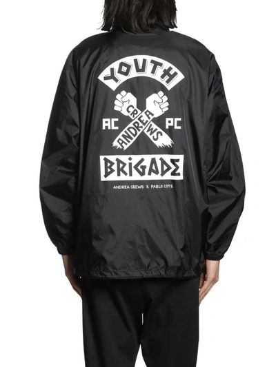 Shop Andrea Crews Brigate Rainjacket Youth Birgadeblack In Nero