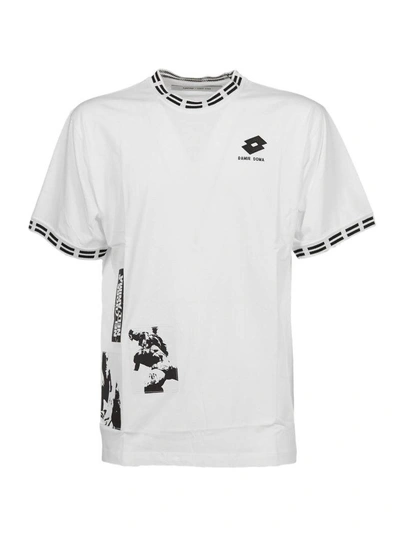 Shop Damir Doma Printed T-shirt In Bianco Nero