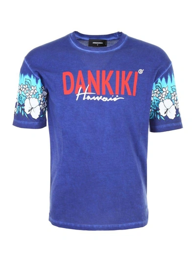 Shop Dsquared2 Dankiki T-shirt In Blublu