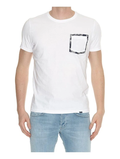 Shop Woolrich Pasley Pocket T-shirt In Optic White