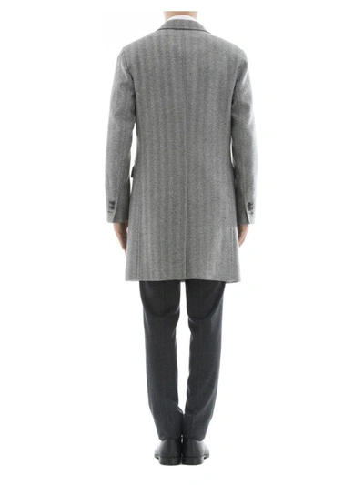Shop Neil Barrett Grey Wool Jacket