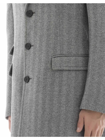 Shop Neil Barrett Grey Wool Jacket