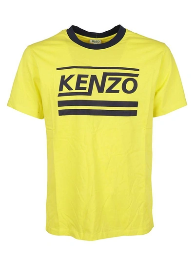 Shop Kenzo Logo T-shirt In Citron