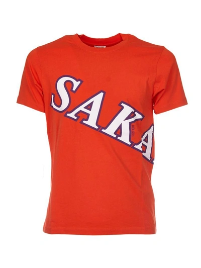 Shop Kenzo Saka Moto Printed T-shirt In Rosso