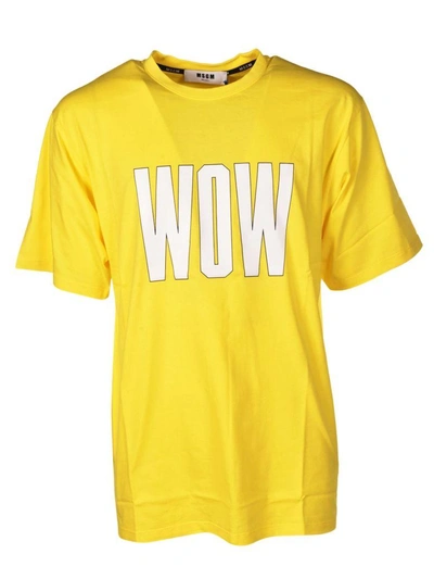 Shop Msgm Wow T-shirt
