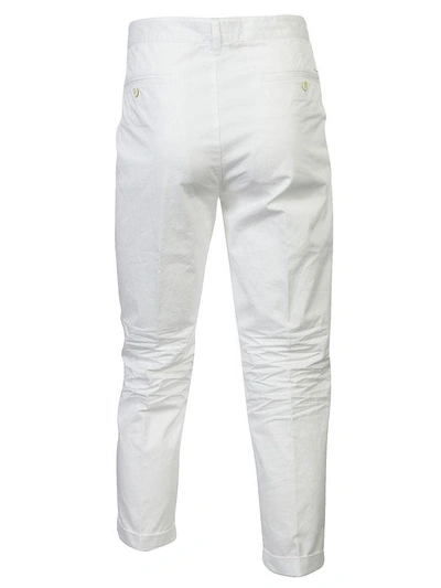 Shop Dsquared2 Ruched-waist Trousers In Bianco