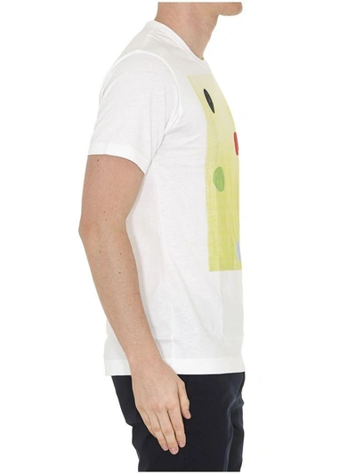 Shop Comme Des Garçons Shirt Dot Print T-shirt In White