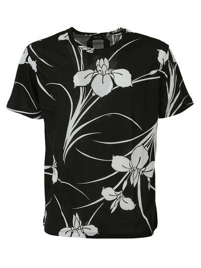 Shop N°21 Printed Floral T-shirt In Multicolor