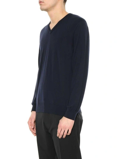 Shop Z Zegna Classic Plain Sweatshirt In Blu