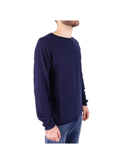 Shop Trussardi Cotton Sweater In Blue