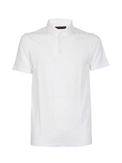Shop Jeordies Classic Polo Shirt In White