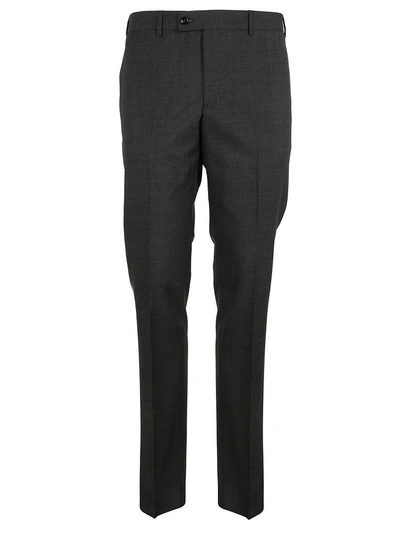 Shop Massimo Piombo Slim Fit Pants In Mid Grey