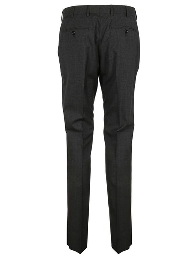 Shop Massimo Piombo Slim Fit Pants In Mid Grey