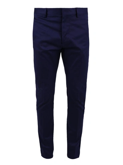 Shop Dsquared2 Blue Stretch Trousers