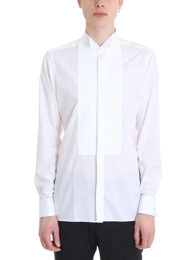 Shop Z Zegna White Cotton Shirt