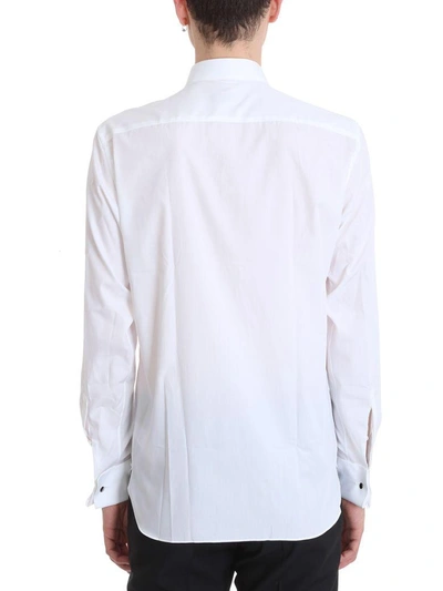 Shop Z Zegna White Cotton Shirt