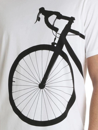 Shop Paul Smith Bicycle Print T-shirt In White