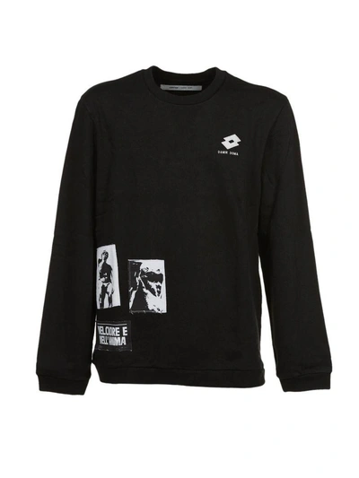 Shop Damir Doma Printed Sweatshirt In Nero Bianco