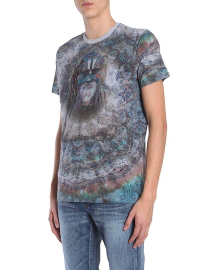 Shop Etro Round Collar T-shirt In Grigio