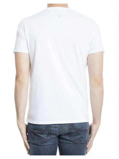 Shop Edwin White Cotton T-shirt