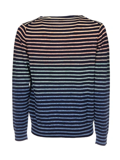 Shop Paul Smith Ps By  Striped Sweater In Blue