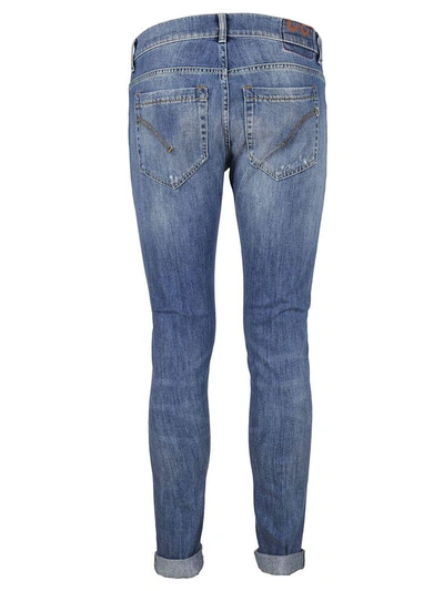 Shop Dondup Distressed Skinny Stretch Jeans In Blue