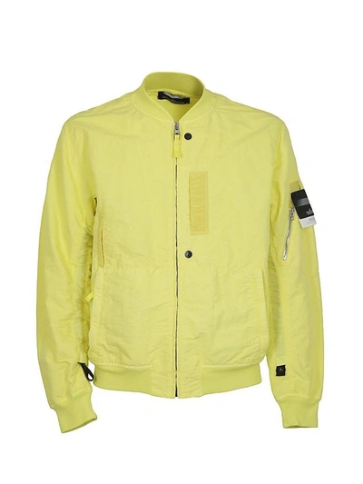 Shop Stone Island Shadow Project Zipped Bomber In Limone