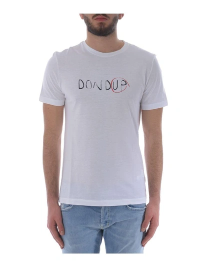 Shop Dondup Logo T-shirt In White