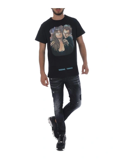 Shop Off-white Printed T-shirt In Nero