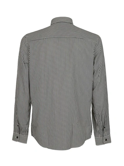 Shop Ami Alexandre Mattiussi Button-down Shirt In Bianca/nera