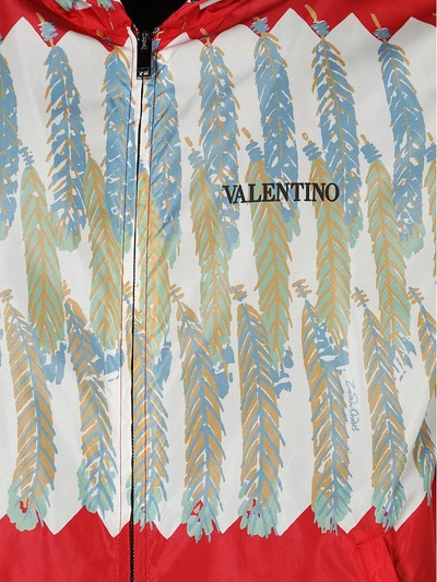 Shop Valentino Prêt-à-porter Jacket In Red- Stone