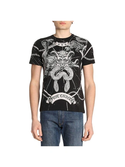 Shop Just Cavalli T-shirt T-shirt Men  In Black