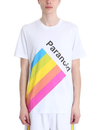 Shop Omc Paranoid White Cotton T-shirt
