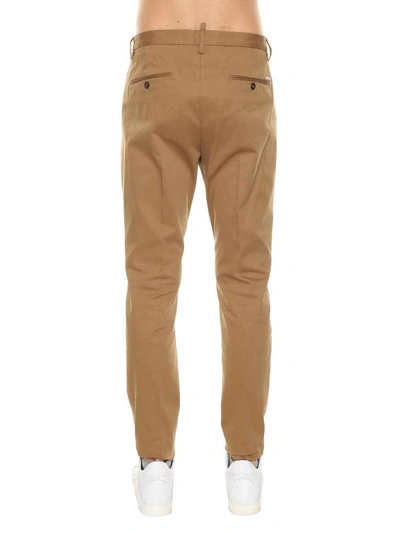 Shop Dsquared2 Cropped Tailored Trousers In Biscotto