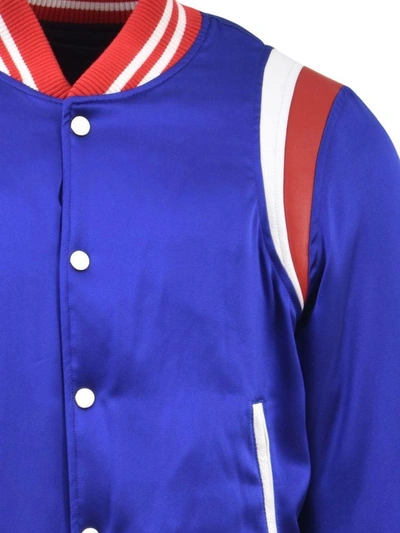 Shop Amiri Varsity Baseball Jacket In Blue