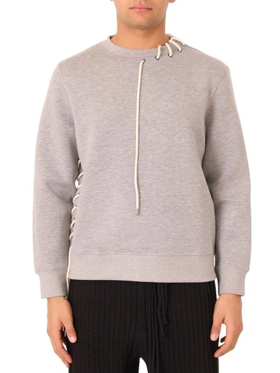 Shop Craig Green Grey Lace Detail Sweatshirt