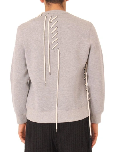 Shop Craig Green Grey Lace Detail Sweatshirt
