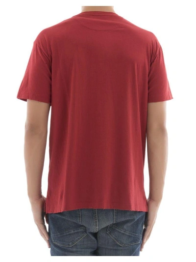 Shop Valentino Red Cotton T-shirt