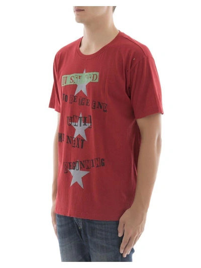 Shop Valentino Red Cotton T-shirt
