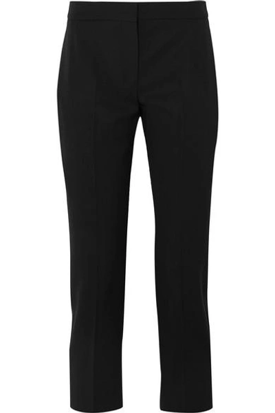 Shop Alexander Mcqueen Wool Straight-leg Pants In Black