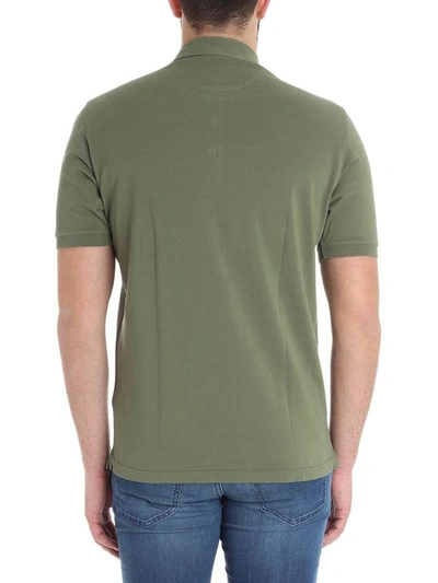 Shop Luigi Borrelli Classic Polo Shirt In Green