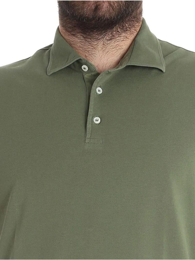 Shop Luigi Borrelli Classic Polo Shirt In Green