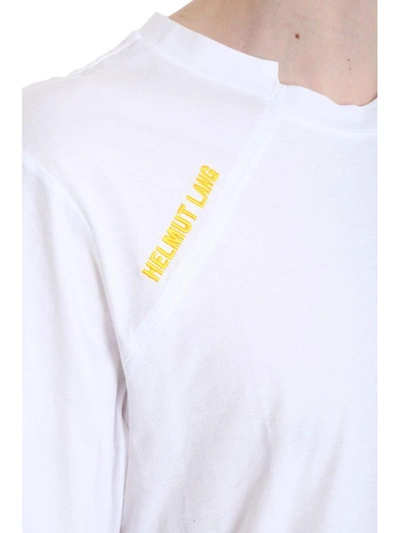 Shop Helmut Lang White Cotton T-shirt