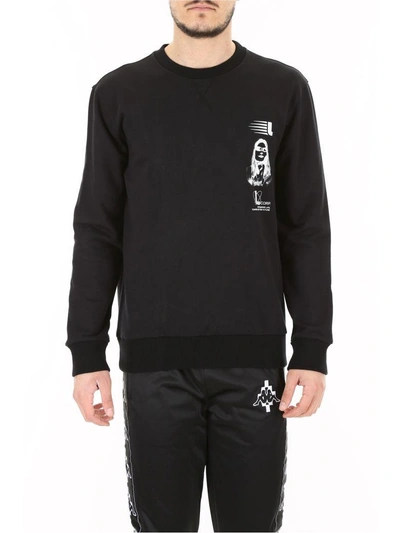 Shop Lanvin Printed Sweatshirt In Blacknero