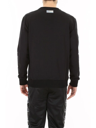 Shop Lanvin Printed Sweatshirt In Blacknero